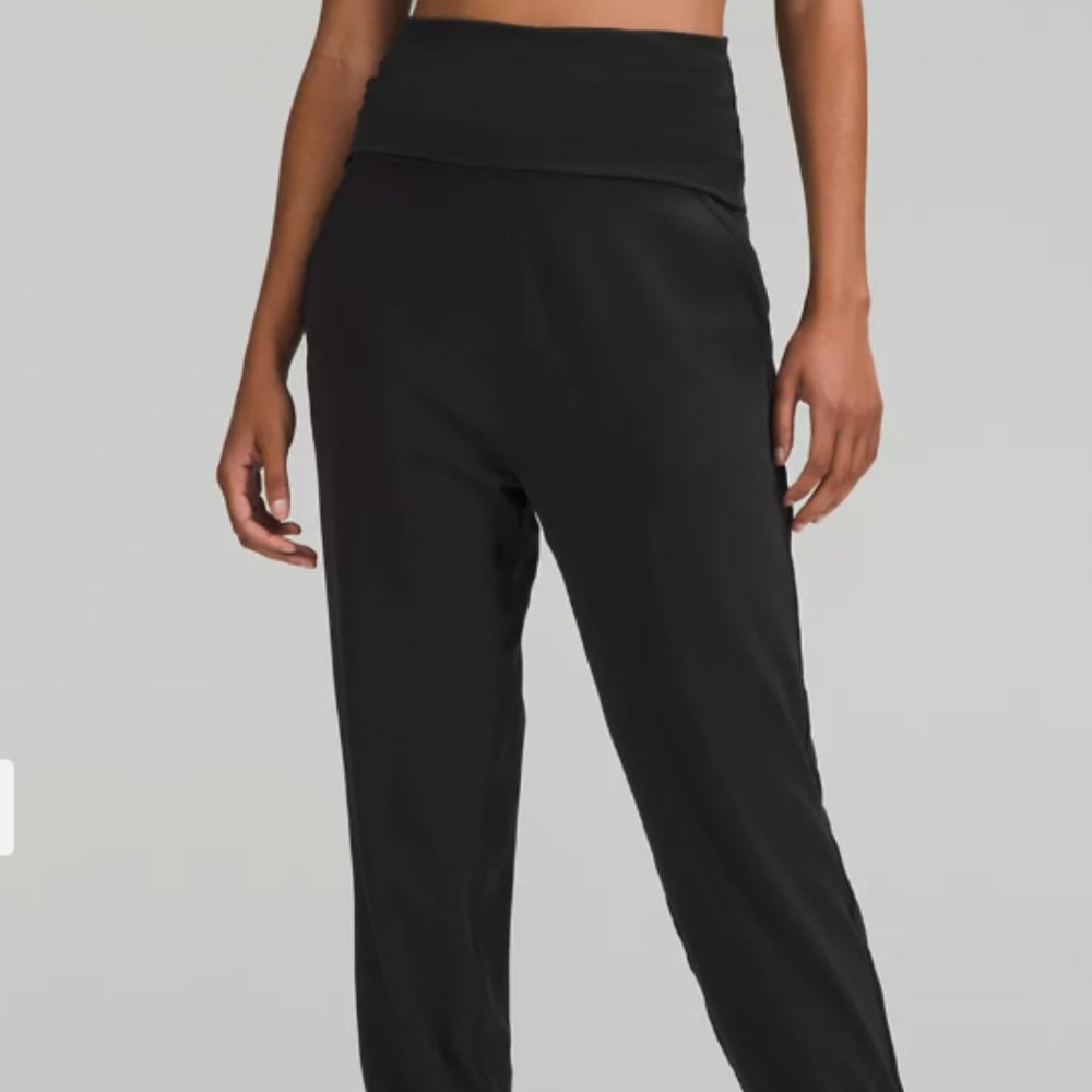 lululemon Align Super-High Rise, Ribbed-Waist Jogger black 10